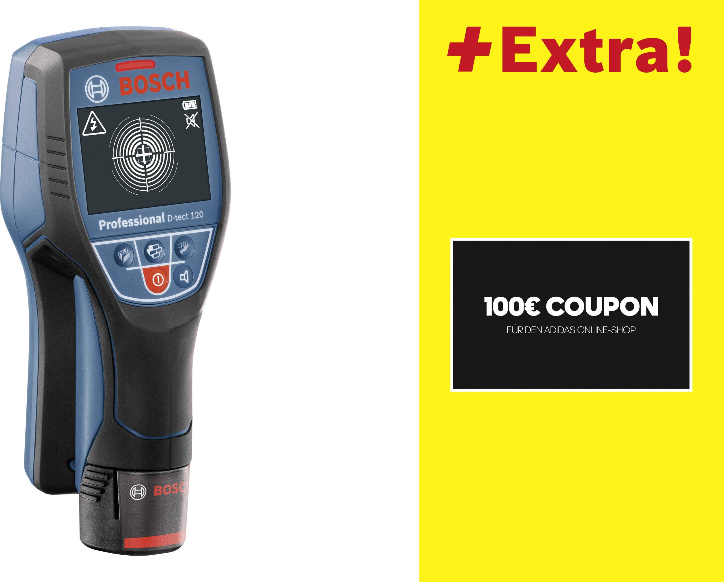 Bosch Detector Incl Eur100 Adidas Voucher D Tect 120 06159940gt