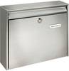 Burg Wächter 20200 BORKUM 3877 NI Letterbox Stainless steel Silver Key