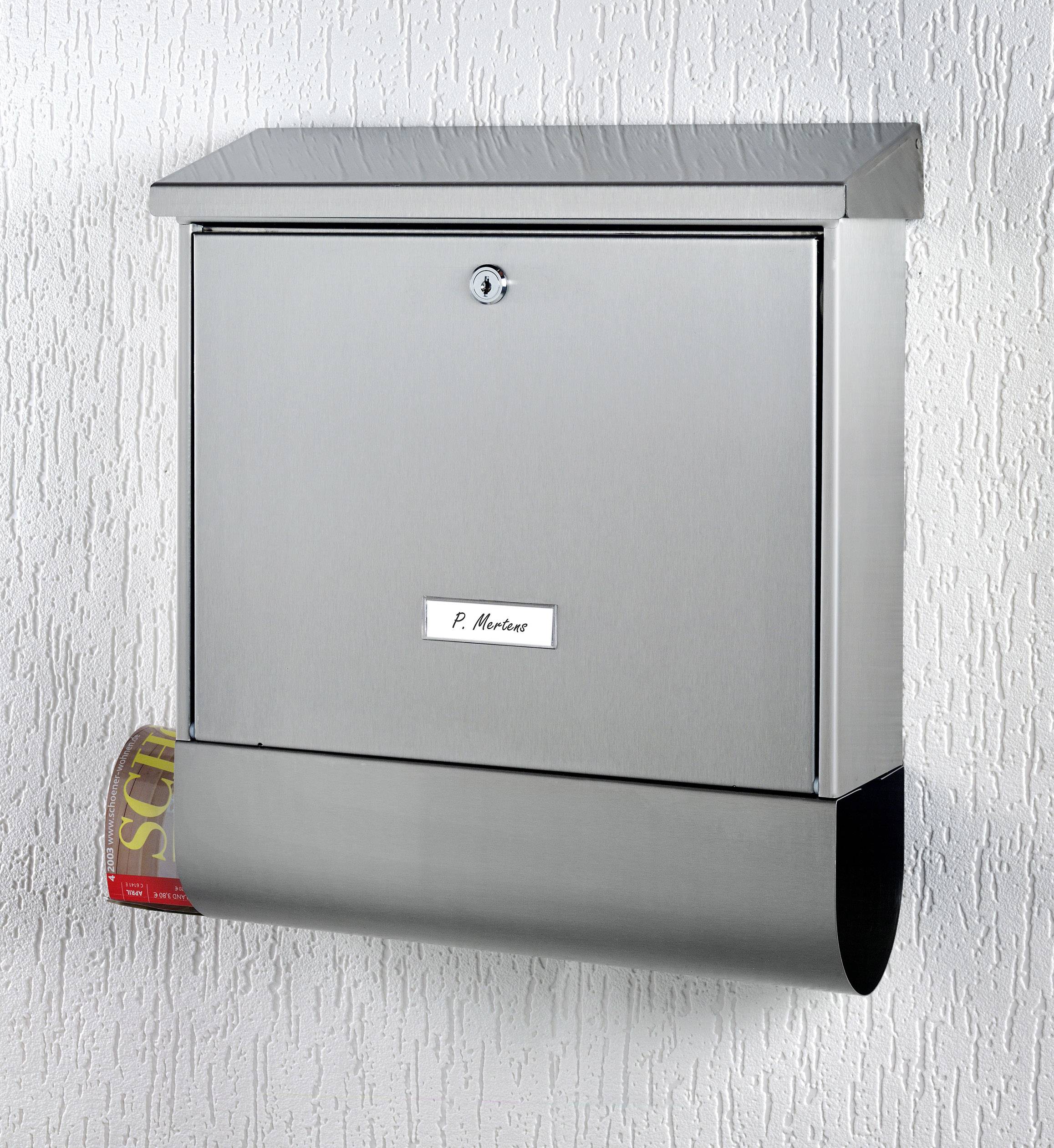 Burg Waechter 61290 BAVARIA B 1000 Letterbox Stainless steel Silver Key