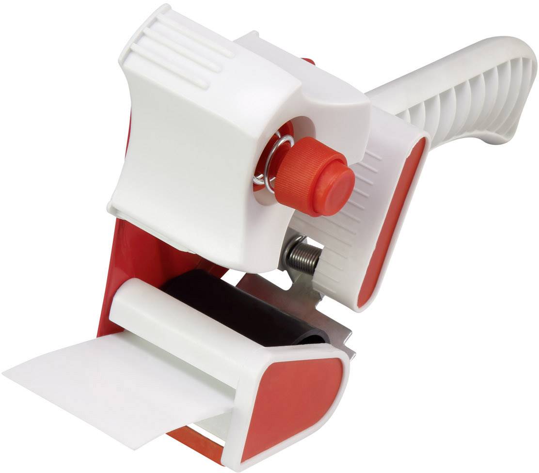 Tape Dispenser with Red and White Design, Suitable for Easier Sticking and Packaging