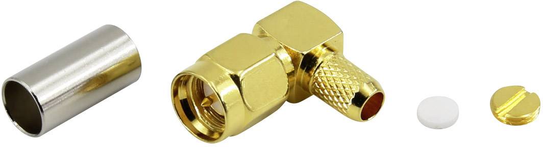 Conrad Components SMA connector Plug, right angle 50 Ω 1 pc(s)