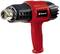 Hot air gun in red and black with ventilation slots and handle, suitable for removing paint or shrinking materials.