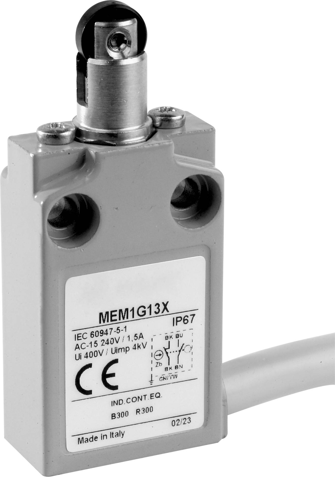 Panasonic MEM1G12ZD MEM1G12ZD Limit switch 24 V 5 A Tappet (rotary) IP67 1 pc(s)