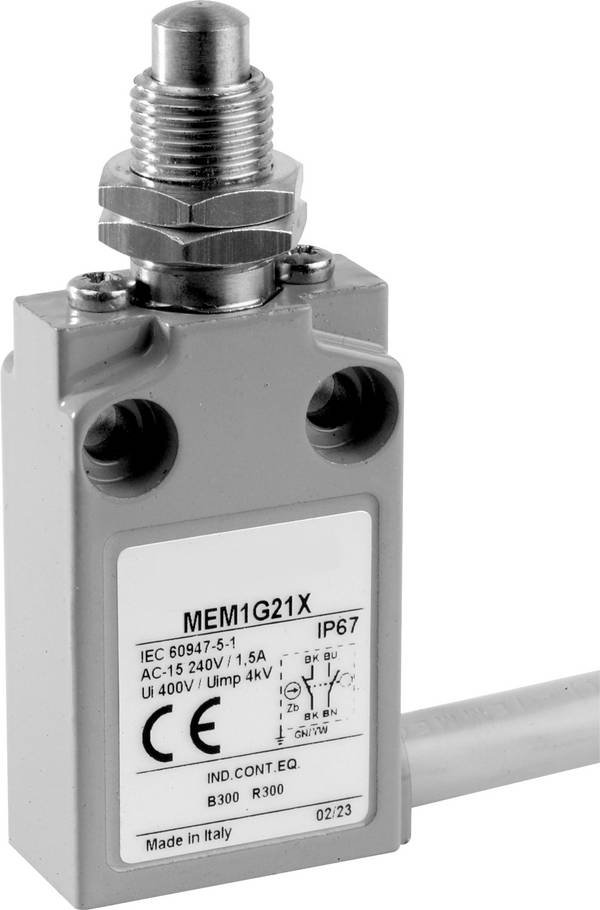 Panasonic MEM1G21ZD MEM1G21ZD Limit switch 24 V 5 A Tappet (+ thread) IP67 1 pc(s)