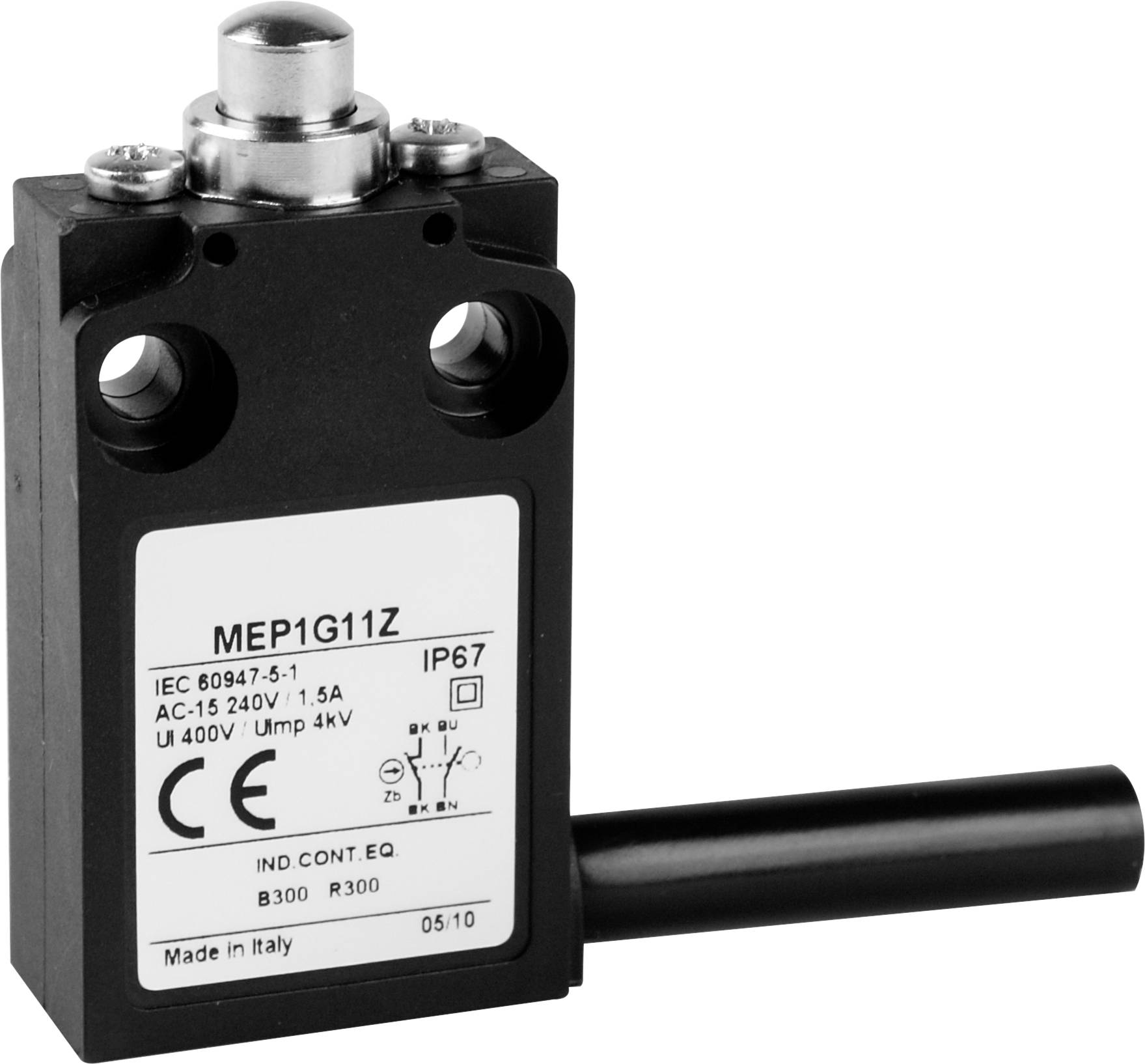 Panasonic MEP1G11Z MEP1G11Z Limit switch 24 V 5 A Tappet IP67 1 pc(s)