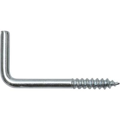 Metal angle with thread. One side shows a smooth, angled surface; the other is fitted with a threaded screw end.