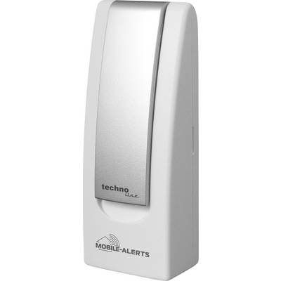 White technoline sensor device with 'MOBILE-ALERTS' logo, likely for weather monitoring or data measurement.