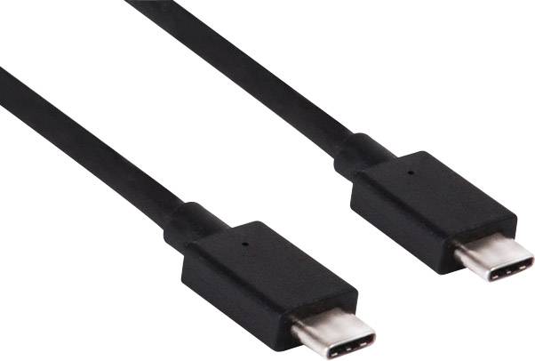 club3D USB cable USB 3.2 1st Gen (USB 3.0 / USB 3.1 1st Gen) USB-C® plug, USB-C® plug 0.80 m Black CAC-1522