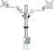 Dual-Monitor Desk Mount with Two Adjustable Arms, Suitable for Two Screens