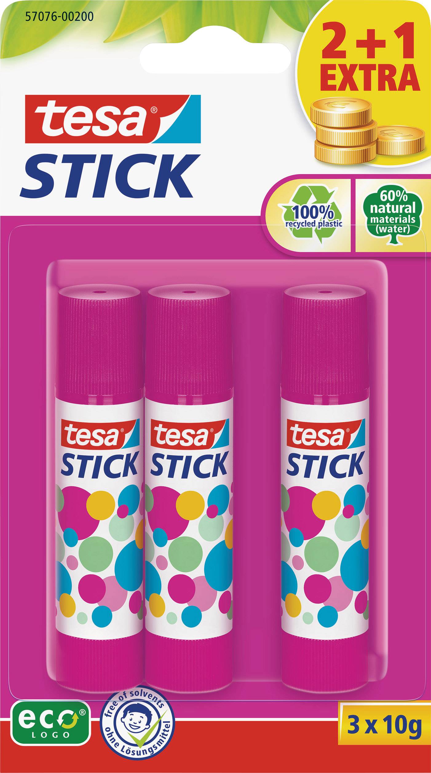 tesa Glue stick STICK 10 g 57076-200-02 3 pc(s)
