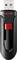 Black USB stick with red slider, brand name 'SanDisk' in red at the top.