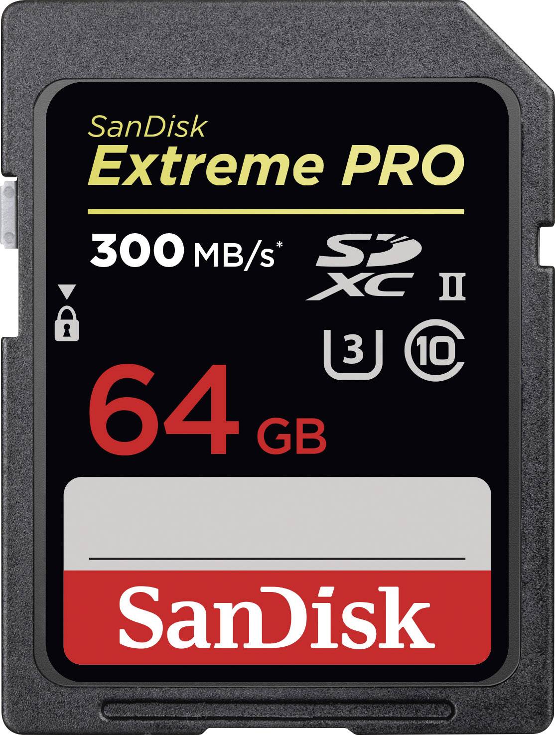 SanDisk Extreme PRO® SDXC card 64 GB Class 10, UHS-II, UHS-Class 3