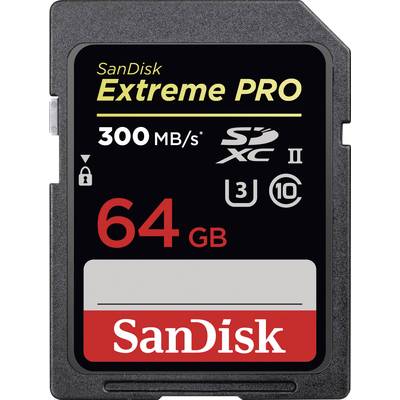 SanDisk Extreme PRO® SDXC card 64 GB Class 10, UHS-II, UHS-Class 3