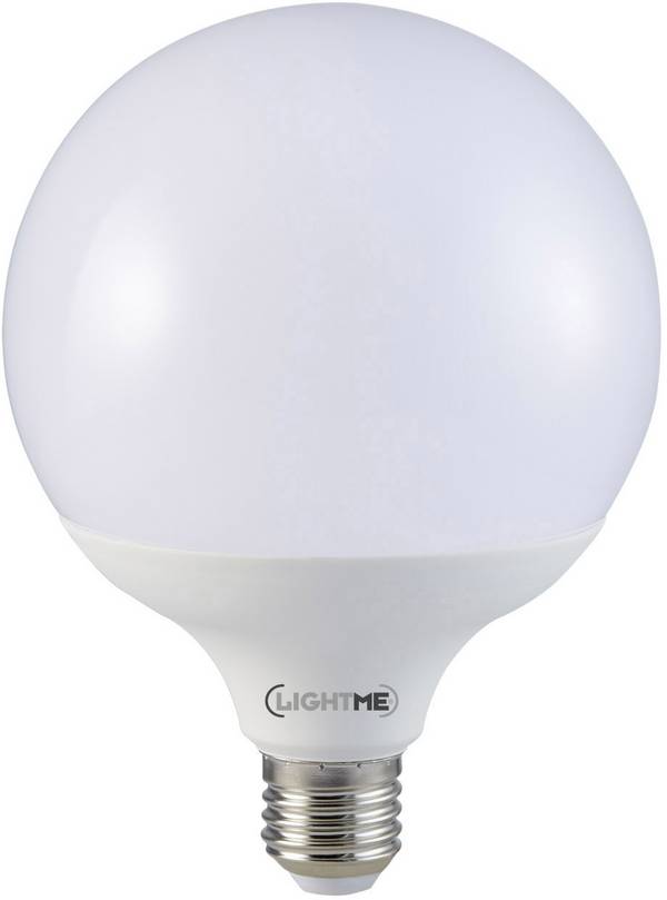 LightMe LM85270 LED (monochrome) EEC F (A - G) E-27 Globe shape 11 W = 75 W Warm white (Ø x H) 95 mm x 140 mm not dimmable 1 pc(s)