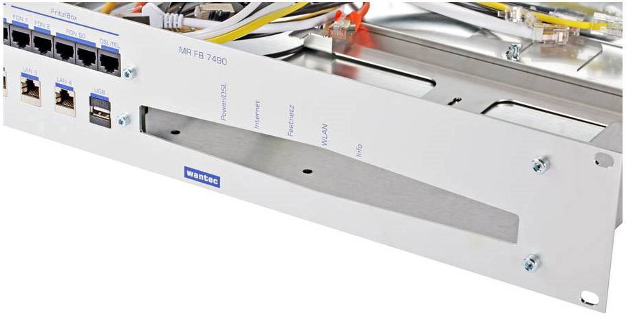 wantec 99595 19 inch Server rack cabinet shelf 2 U Multicolour-1