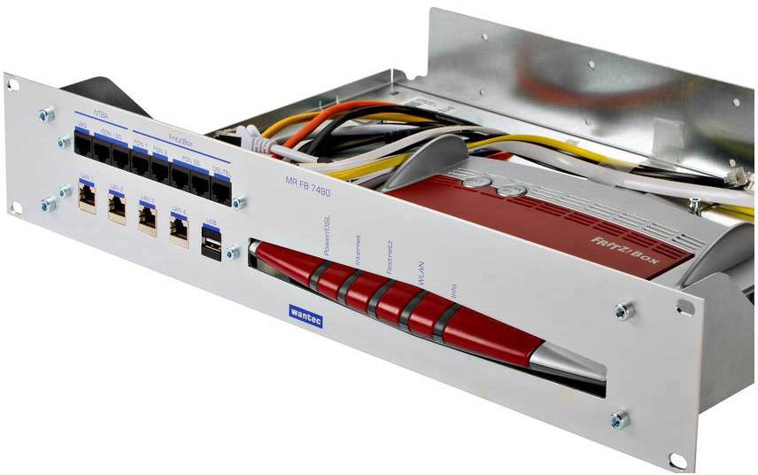 wantec 99595 19 inch Server rack cabinet shelf 2 U Multicolour-5