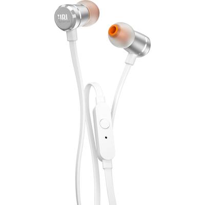 JBL T290   In-ear headphones Corded (1075100)  Silver  Headset