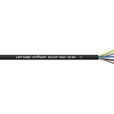 Black cable with the inscription 'LAPP KABEL STUTTGART ÖLFLEX HEAT 125 MC', multiple coloured inner wires visible.