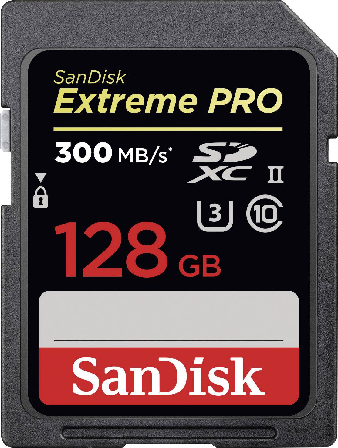 SanDisk Extreme PRO® SDXC card 128 GB Class 10, UHS-II, UHS-Class 3