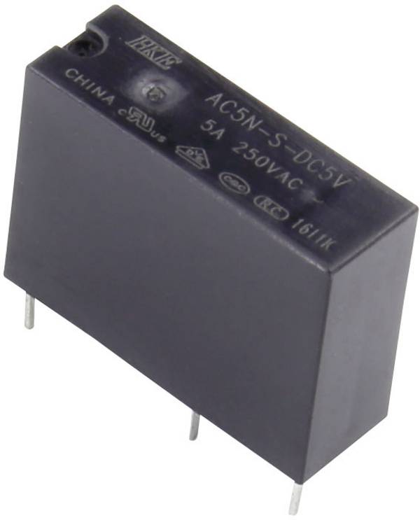 HKE AC5N-S-DC5V PCB relay 5 V DC 5 A 1 maker 1 pc(s)