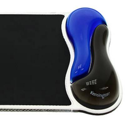 Kensington 62401 repose poignets Duo Gel Wave Mouse pad  Ergonomic Blue, Black