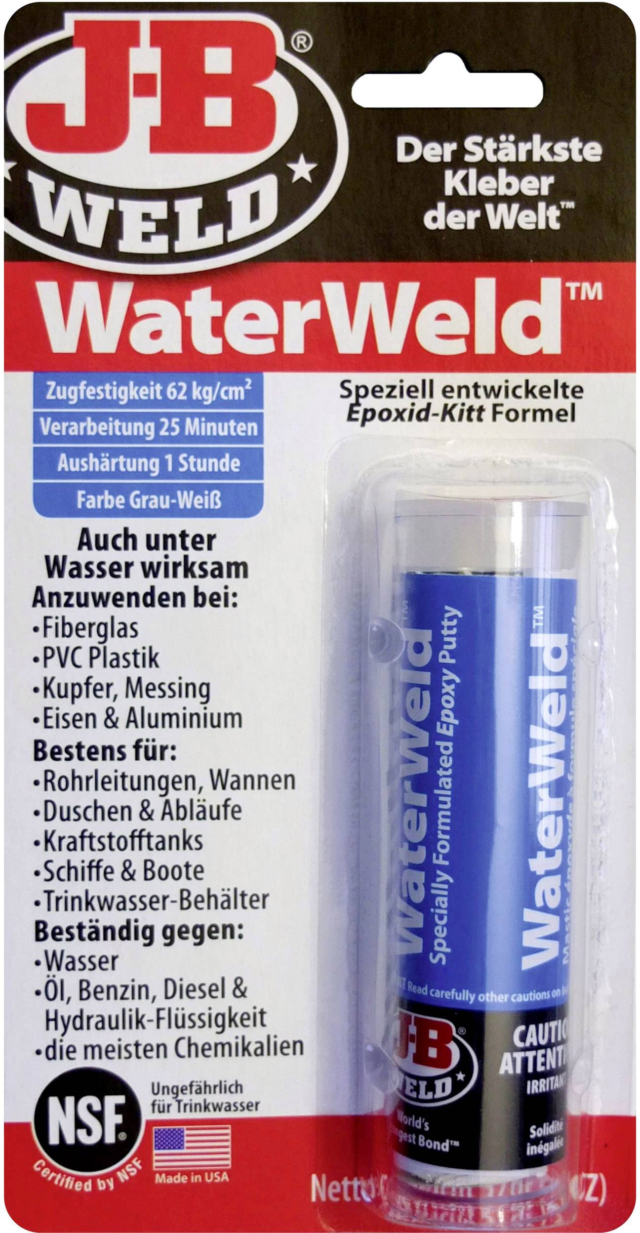 JB Weld WaterWeld Epoxy 94004 57 g | Conrad.com