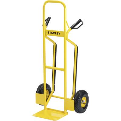 Yellow wheelbarrow with a black handle and black wheels, suitable for transporting heavy loads.