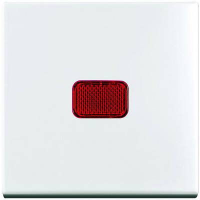 Red control switch on a white background, indicating whether an electrical circuit is on or off.