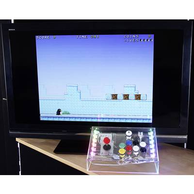 Joy-it RB-Gamestation-Kit Raspberry Pi® 3 B 1 GB 4 x 1.2 GHz Housing, Controller, Noobs OS, LEDs, PSU, Sensors, HDMI cab-9