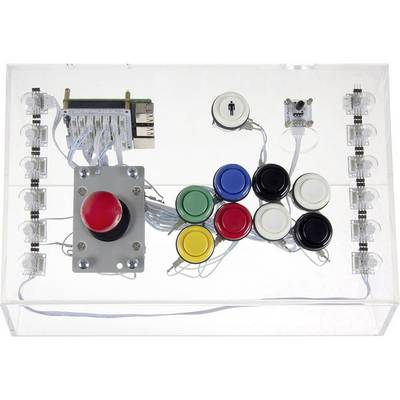 Joy-it RB-Gamestation-Kit Raspberry Pi® 3 B 1 GB 4 x 1.2 GHz Housing, Controller, Noobs OS, LEDs, PSU, Sensors, HDMI cab-1