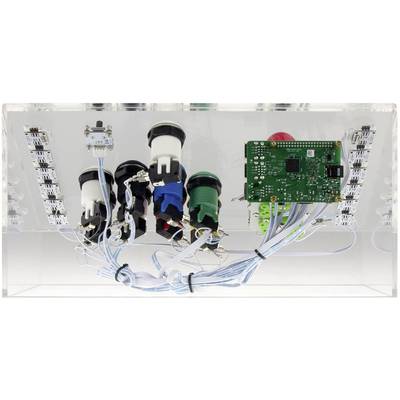 Joy-it RB-Gamestation-Kit Raspberry Pi® 3 B 1 GB 4 x 1.2 GHz Housing, Controller, Noobs OS, LEDs, PSU, Sensors, HDMI cab-5
