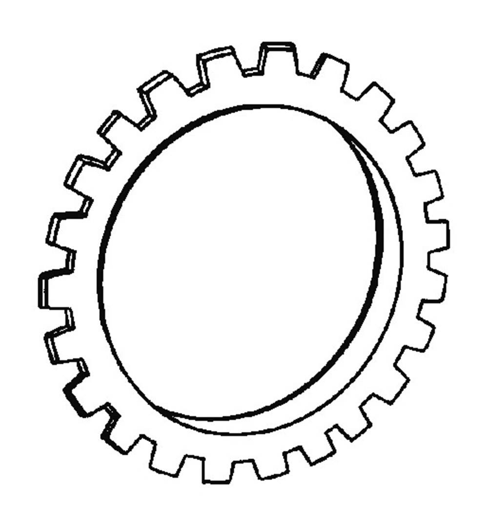 A stylised gear wheel in black and white. It symbolises mechanics or technology. No additional details or text.