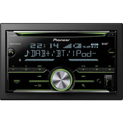 Pioneer FH-X840DAB Double DIN car stereo Bluetooth handsfree set, DAB+ tuner