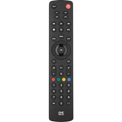 One For All 4 URC 1240 Universal Remote control Black