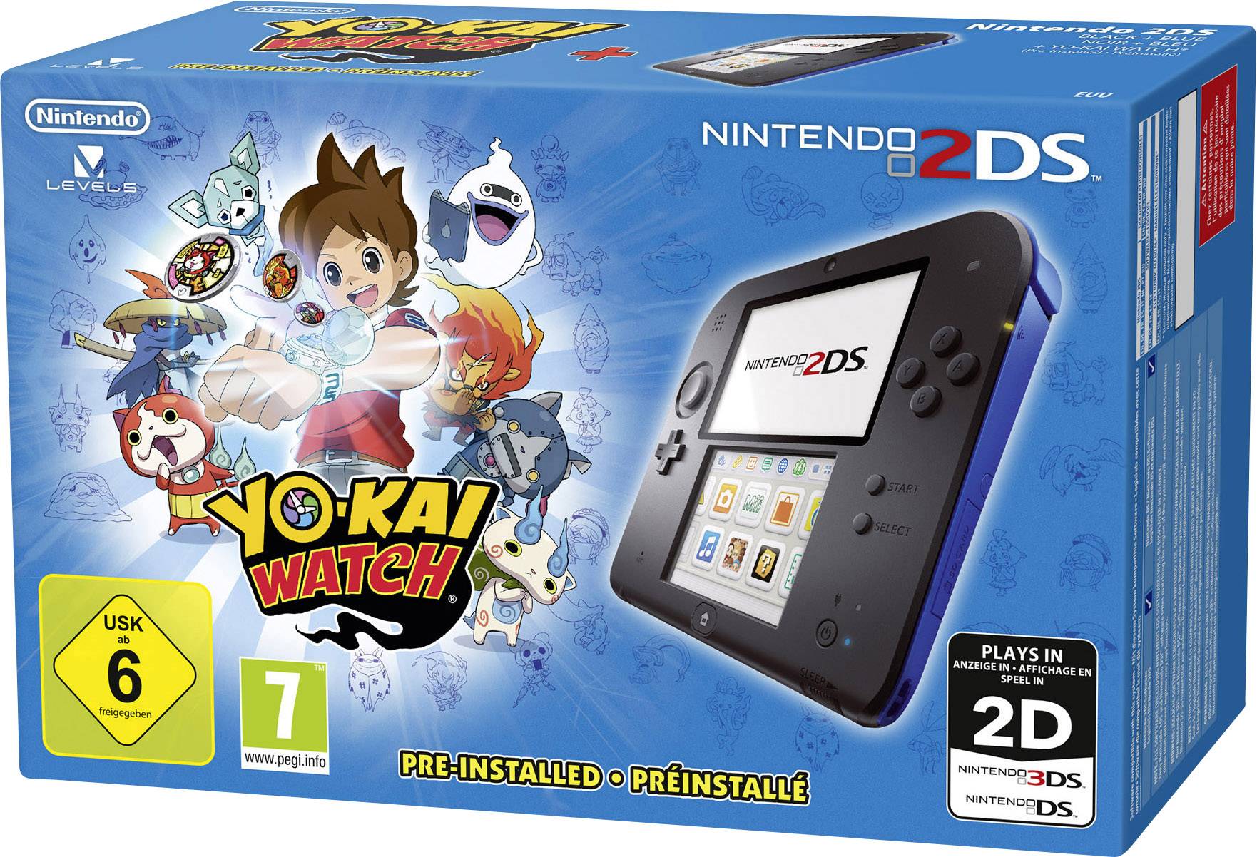 2ds black and blue