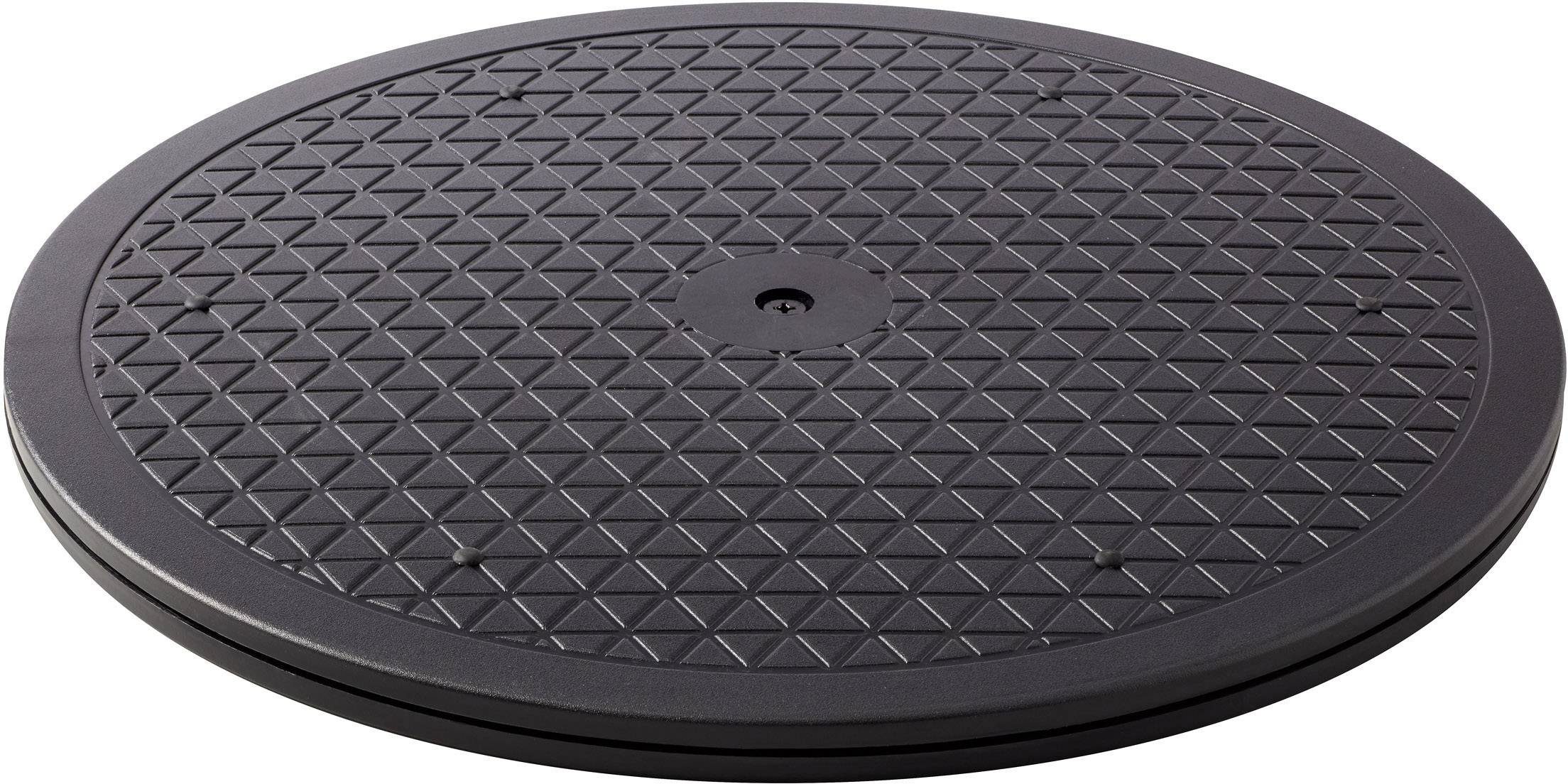 TOOLCRAFT Monitor turntable Height range: 2 cm (max) Black