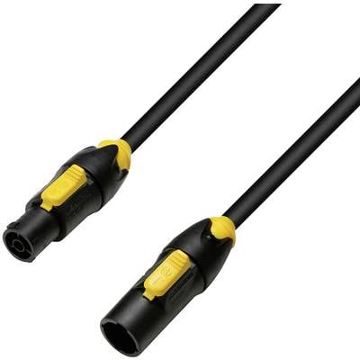 Image of Adam Hall 8101 TCONL 0500 IP65 Current Cable [1x PowerCon socket - 1x PowerCon plug] 5.00 m Black, Yellow