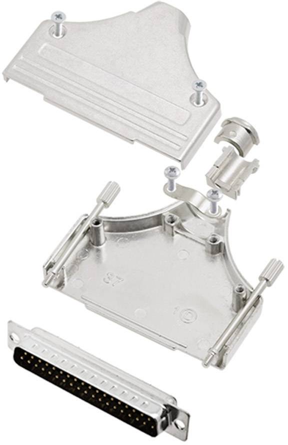 encitech MHDM-37-DMP-K 6355-0006-04 D-SUB pin strip set 180 ° Number of pins: 37 Solder bucket 1 Set-0