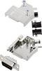 encitech D45ZK09-DBP-K 6355-0003-01 D-SUB pin strip set 45 ° Number of pins: 9 Solder bucket 1 Set