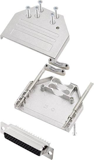 encitech DTZI25-HDS-K 6355-0080-13 D-SUB receptacle set 180 ° Number of pins: 44 Solder bucket 1 Set-0