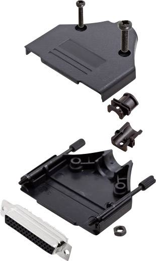 encitech DTPK-P-25-HDS44-K 6355-0053-13 D-SUB receptacle set 180 ° Number of pins: 44 Solder bucket 1 Set-0