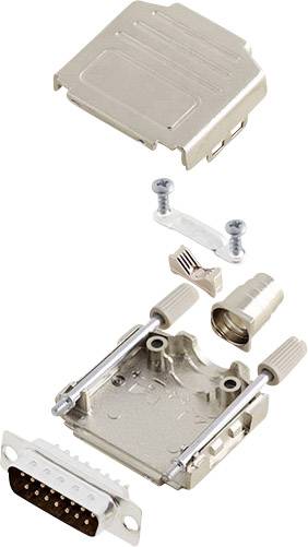 encitech DPPK15-M-DBP-K 6355-0004-02 D-SUB pin strip set 180 ° Number of pins: 15 Solder bucket 1 Set