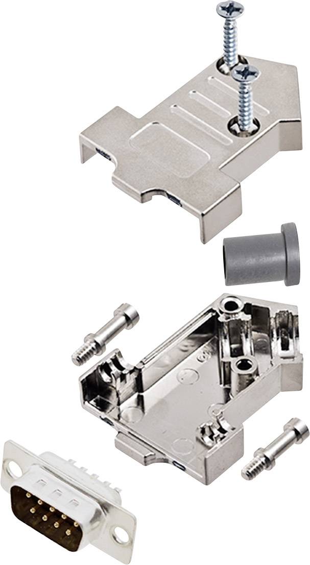 encitech D45NT09-M-DMP-K 6355-0072-11 D-SUB pin strip set 45 ° Number of pins: 9 Solder bucket 1 Set-0