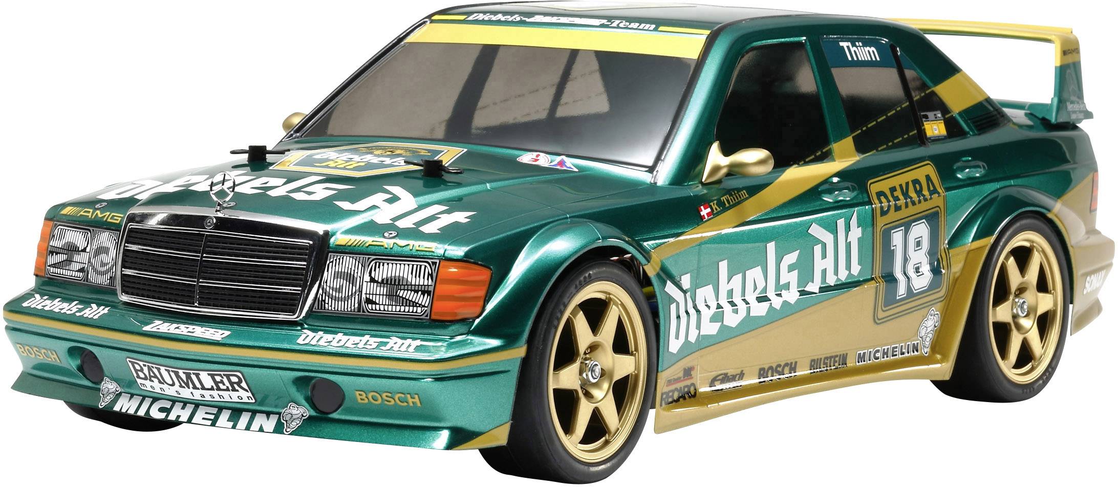 Additief Actief Beperkt Tamiya TT-01E Mercedes-Benz 190E Diebels Alt Brushed 1:10 RC model car  Electric Road version 4WD Kit | Conrad.com