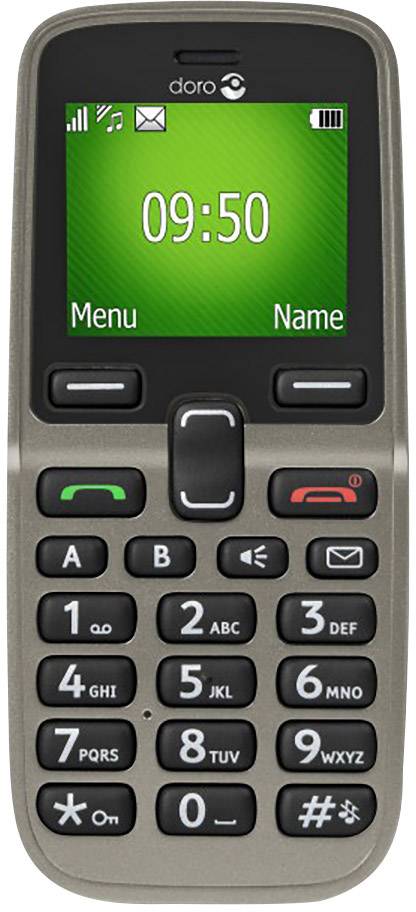 doro 5030 Big button mobile phone Charging station, Panic button Champagne-1