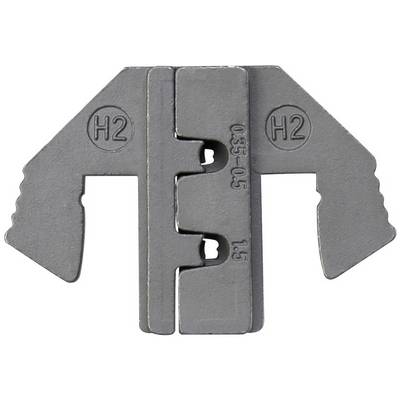 Metal blade with the inscription 'H2' and markings '0.35-0.5' and '1.5'. Designed for precision work or specific measurement tasks.
