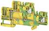 Weidmüller 1548160000 Dual port continuity 5.1 mm Pull spring Green, Yellow 50 pc(s)