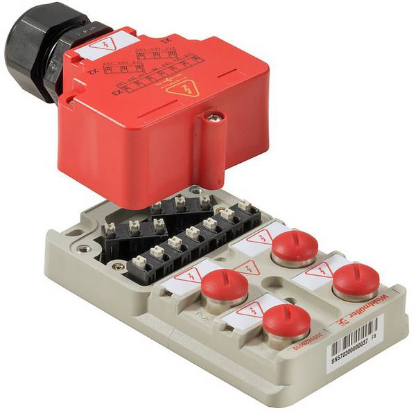 Weidmüller SAI-4-M-MVV-M12 1:1 2009620000 Sensor & actuator box (passive) M12 splitter +steel thread (shielded) 1 pc(s)