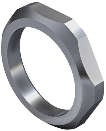 An octagonal, gleaming metal ring with a smooth surface, suggesting an industrial or decorative purpose.