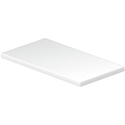 White, rectangular ceramic tile with a smooth surface.
